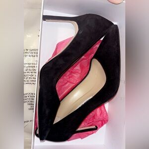 Manolo Blahnik Black Suede Heels